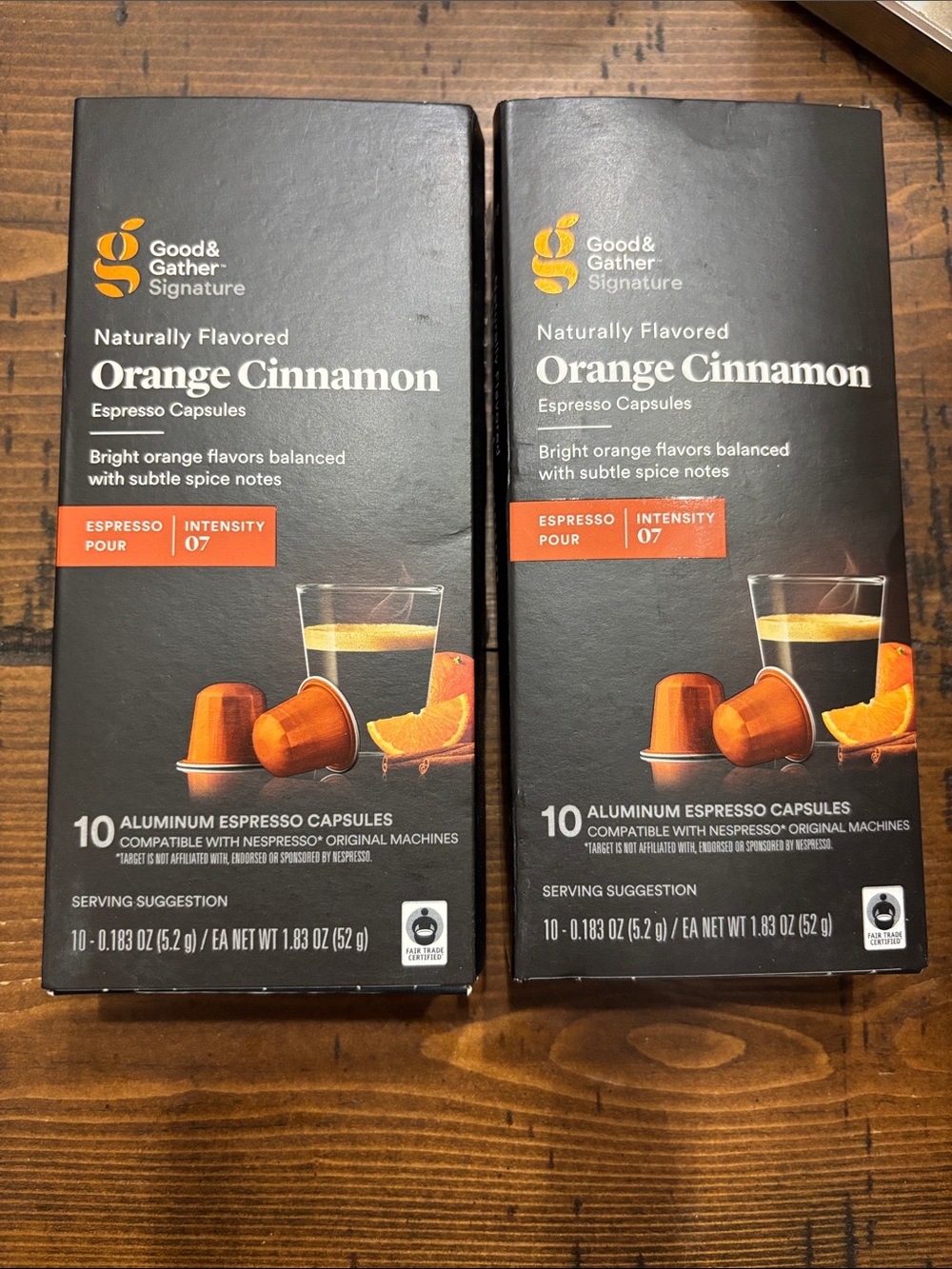 Nespresso Orange Cinnamon Espresso Capsules - for Nespresso original (2 boxes)